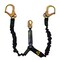 Frontline Patriot 6' Double Leg Elastic Lanyard with Rebar Hook Ends LES62R-US - alternate 2